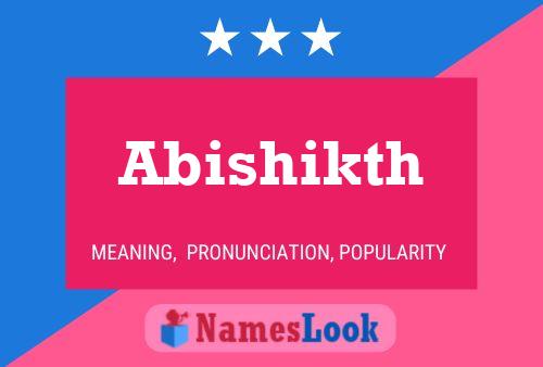 Постер имени Abishikth