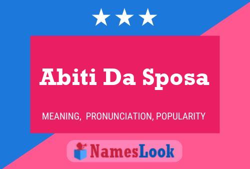 Постер имени Abiti Da Sposa