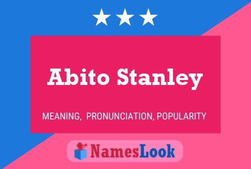 Постер имени Abito Stanley