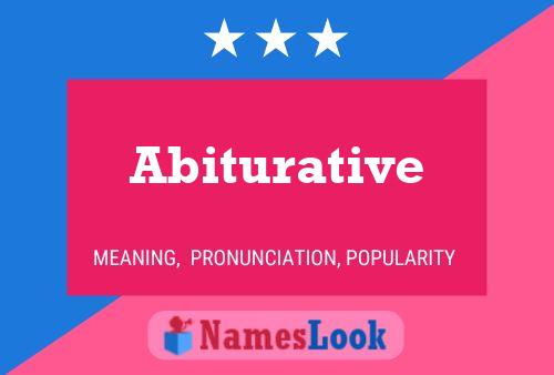 Постер имени Abiturative