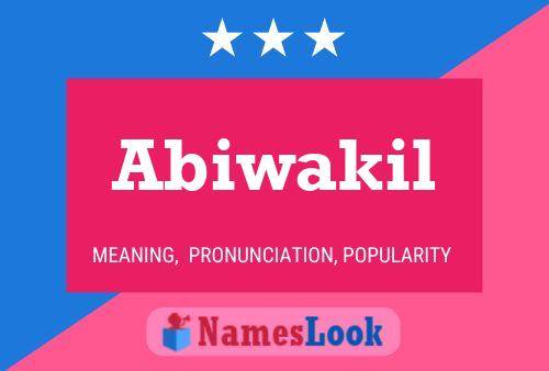 Постер имени Abiwakil