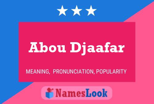 Постер имени Abou Djaafar