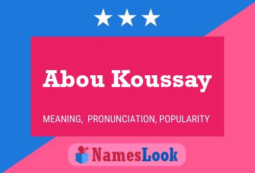 Постер имени Abou Koussay