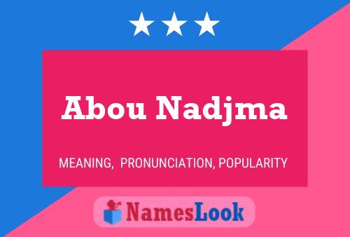 Постер имени Abou Nadjma