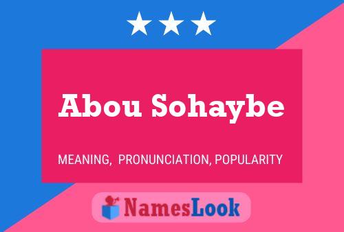 Постер имени Abou Sohaybe