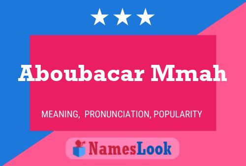 Постер имени Aboubacar Mmah