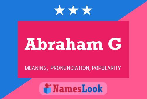 Постер имени Abraham G