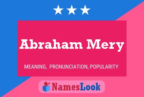 Постер имени Abraham Mery