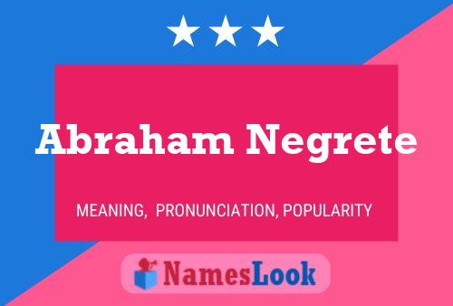 Постер имени Abraham Negrete