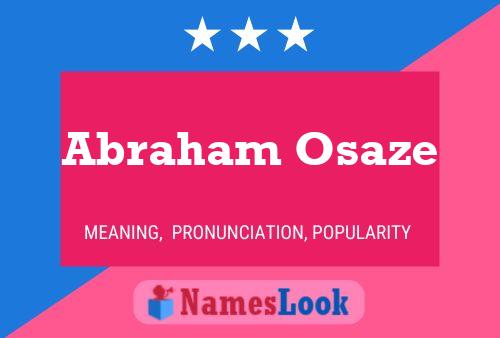 Постер имени Abraham Osaze