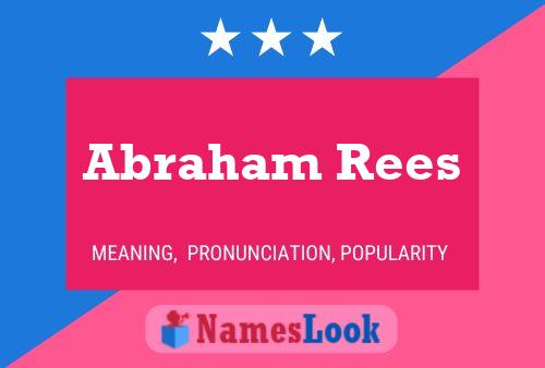 Постер имени Abraham Rees