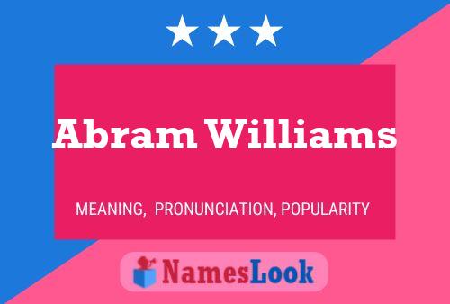 Постер имени Abram Williams