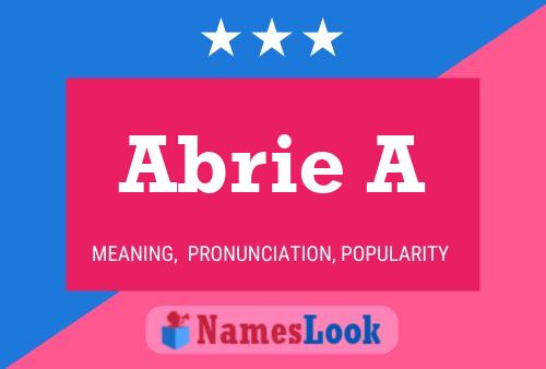 Постер имени Abrie A