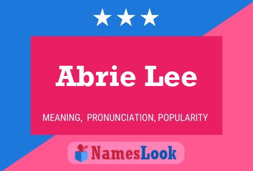 Постер имени Abrie Lee