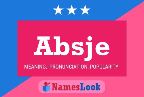 Постер имени Absje