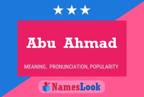 Постер имени Abu  Ahmad