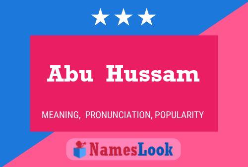 Постер имени Abu  Hussam