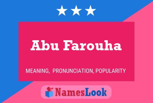 Постер имени Abu Farouha