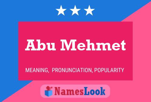 Постер имени Abu Mehmet