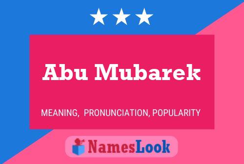 Постер имени Abu Mubarek