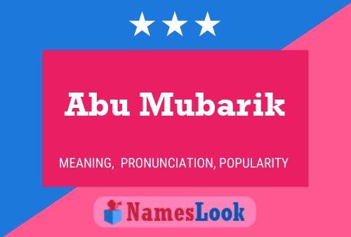 Постер имени Abu Mubarik