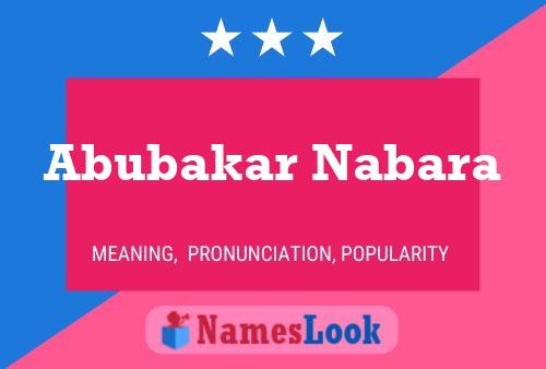 Постер имени Abubakar Nabara