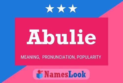 Постер имени Abulie