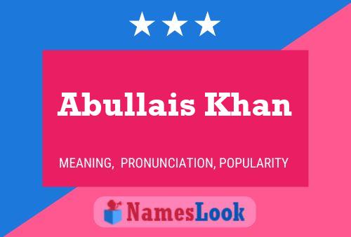 Постер имени Abullais Khan