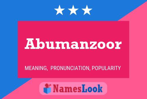 Постер имени Abumanzoor