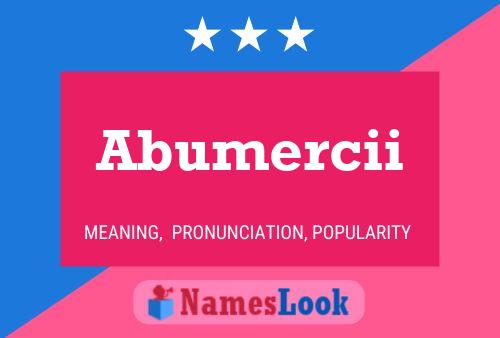 Постер имени Abumercii