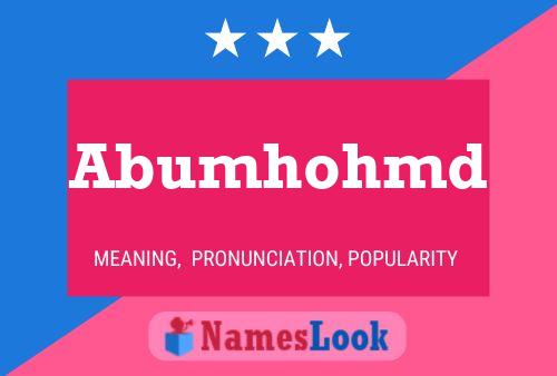 Постер имени Abumhohmd