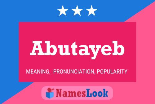 Постер имени Abutayeb