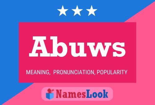 Постер имени Abuws