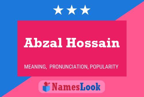 Постер имени Abzal Hossain