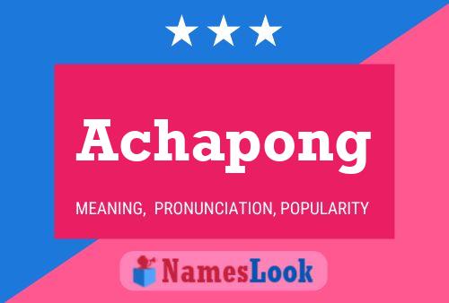 Постер имени Achapong