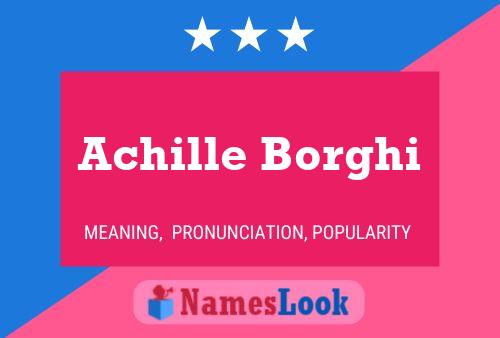 Постер имени Achille Borghi