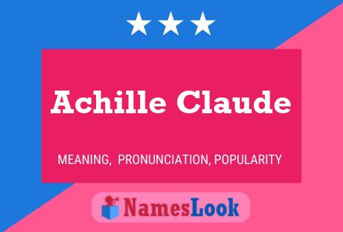 Постер имени Achille Claude