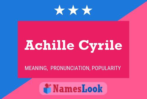 Постер имени Achille Cyrile