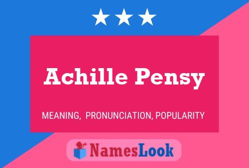 Постер имени Achille Pensy