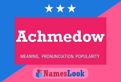 Постер имени Achmedow