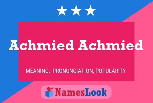 Постер имени Achmied Achmied