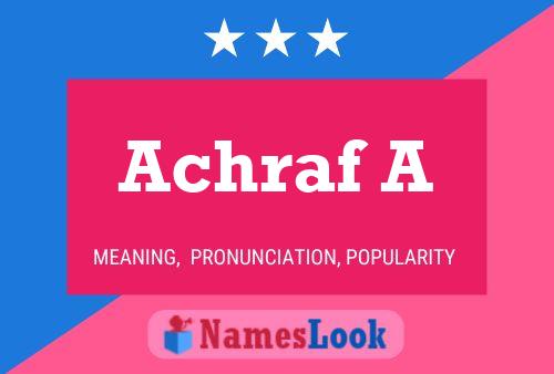 Постер имени Achraf A