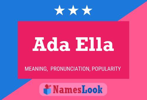 Постер имени Ada Ella