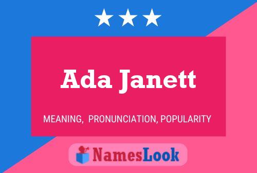 Постер имени Ada Janett