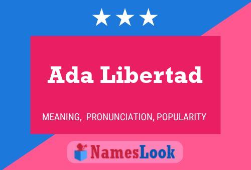 Постер имени Ada Libertad