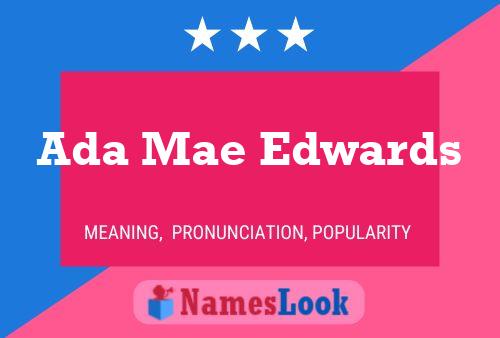 Постер имени Ada Mae Edwards