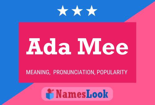 Постер имени Ada Mee