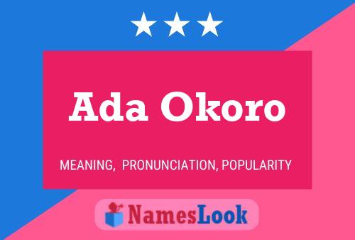 Постер имени Ada Okoro