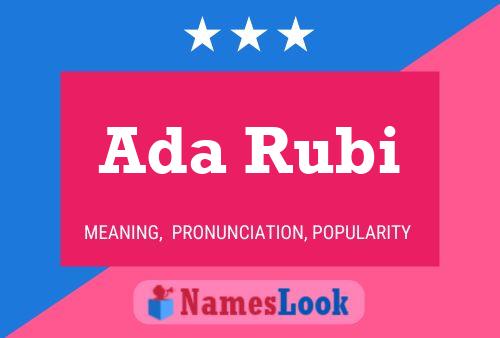 Постер имени Ada Rubi