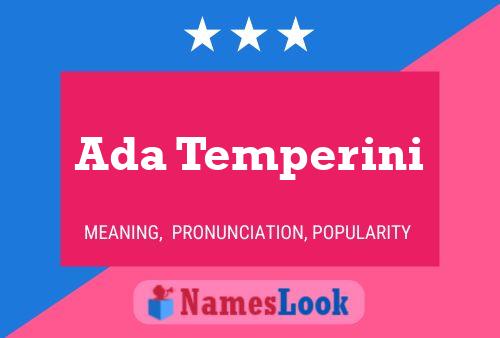 Постер имени Ada Temperini